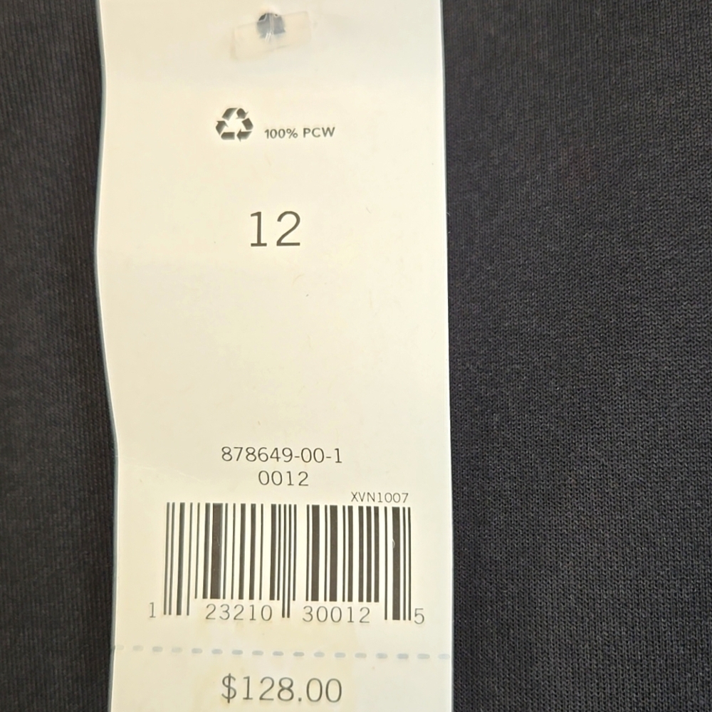 Banana Republic Black Asymmetrical Flounce Scuba Midi Dress Size 12 NWT - Picture 10 of 13
